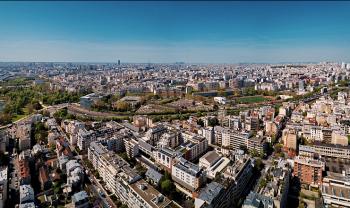 Vue aérienne de la résidence de Saint-Mandé en région parisienne